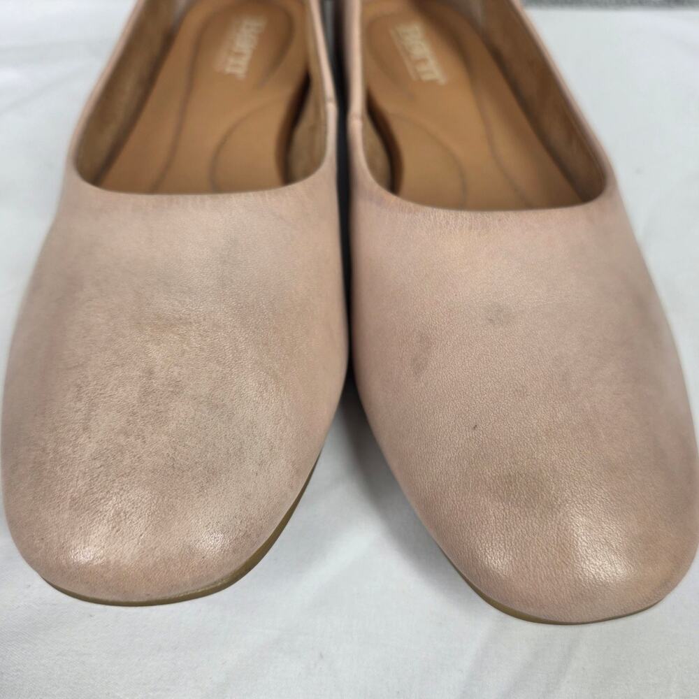 BORN WOMEN'S BECA BEIGE LEATHER SLIP‑ON CASUAL FLATS – SIZE 7.5M – ROUND TOE - Picture 5 of 9